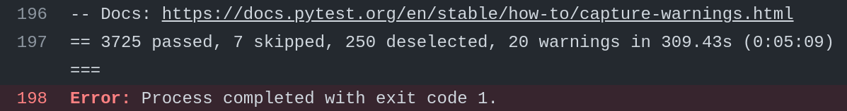 Pytest having all files pass, but CI fail